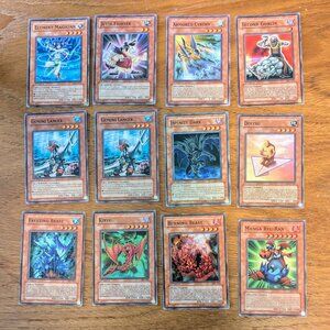 Lot of 12 YuGiOh Cards - Pokemon and Dungeons & Dragons Fans